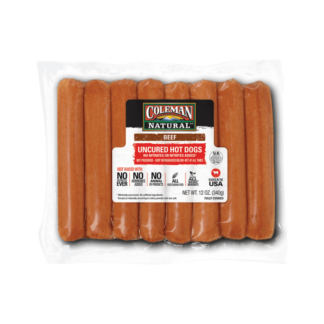Coleman Natural Uncured Beef Hot Dogs